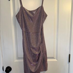 Emerald Sundae Lavender Spaghetti Strap Mini Dress